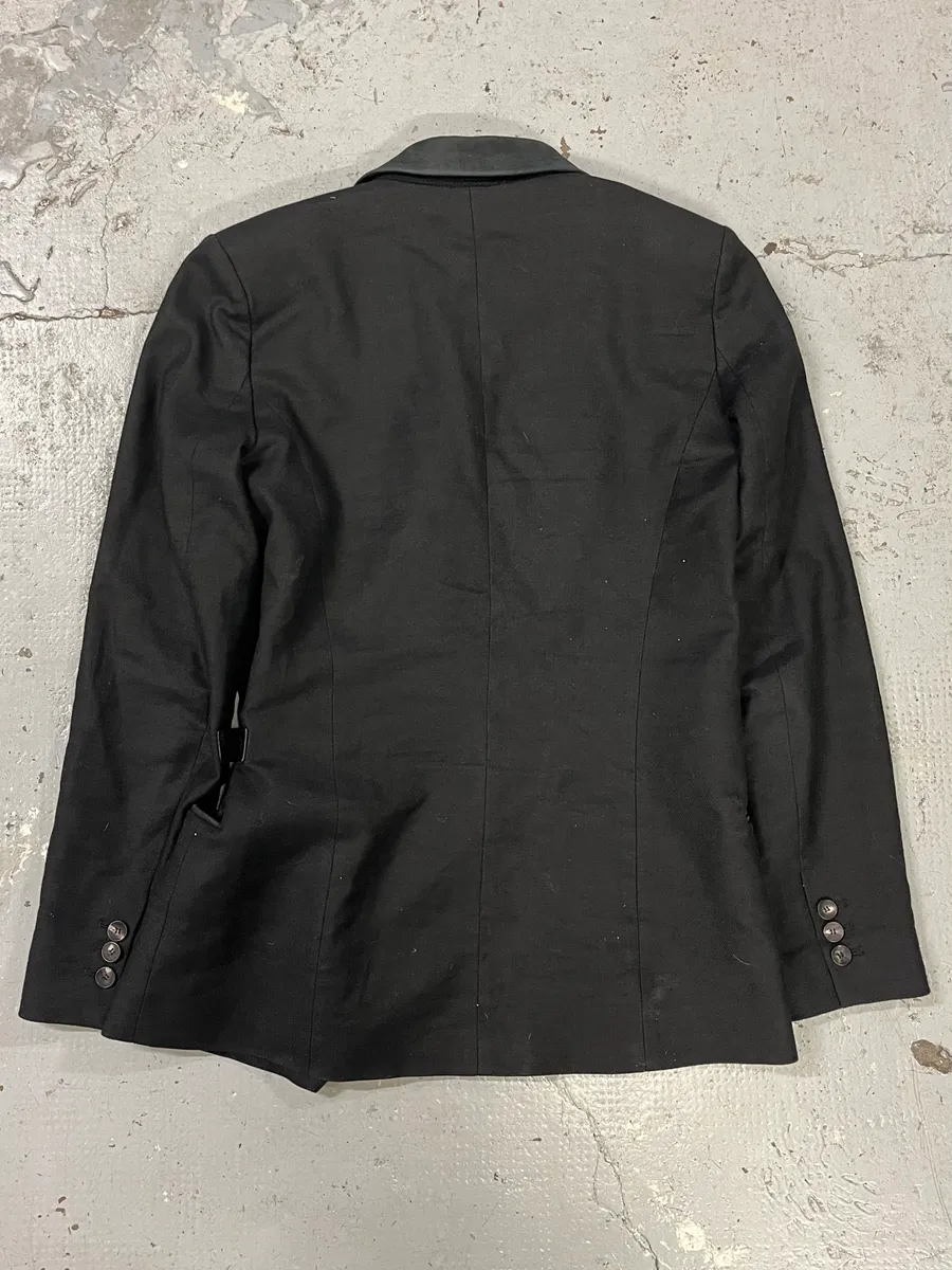 Helmut Lang Asymmetrical Black Blazer Jacket - Image 6
