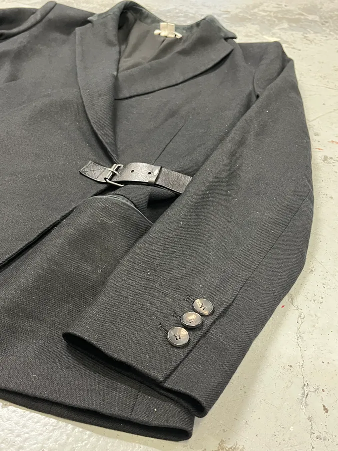 Helmut Lang Asymmetrical Black Blazer Jacket - Image 7