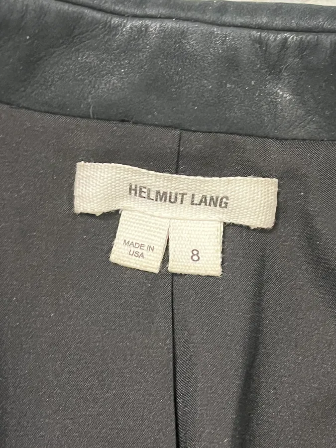 Helmut Lang Asymmetrical Black Blazer Jacket - Image 9