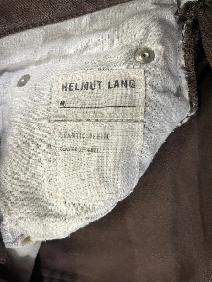 Helmut Lang Brown Classic Faded Pants - Image 11