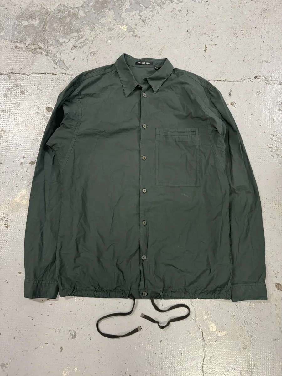 Helmut Lang Dark Green Tactical Shirt - Image 5
