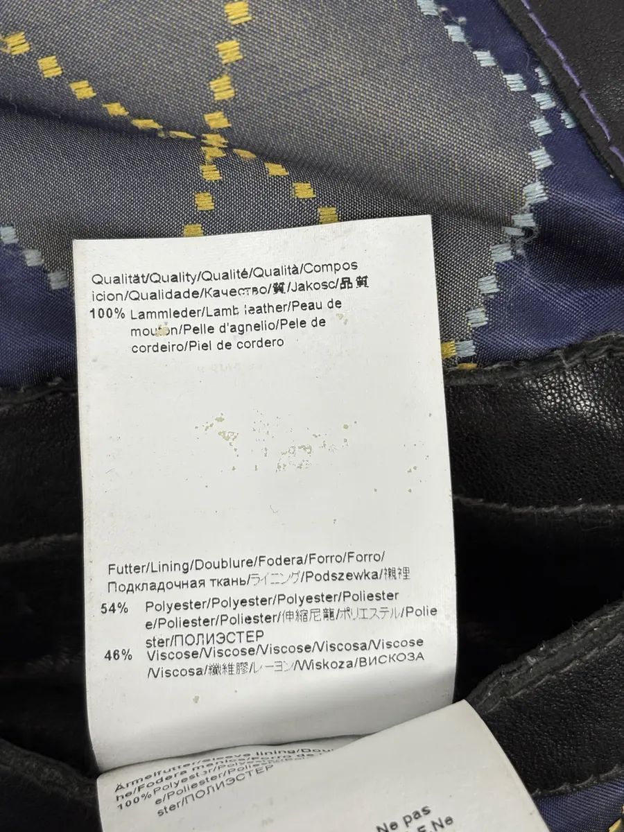 Hugo Boss Black Eroded Leather Jacket - Image 10