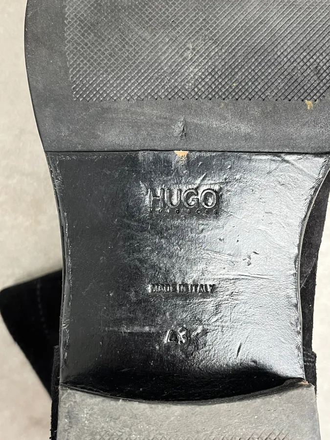 Hugo Boss Black Suede Leather Boots - Image 9