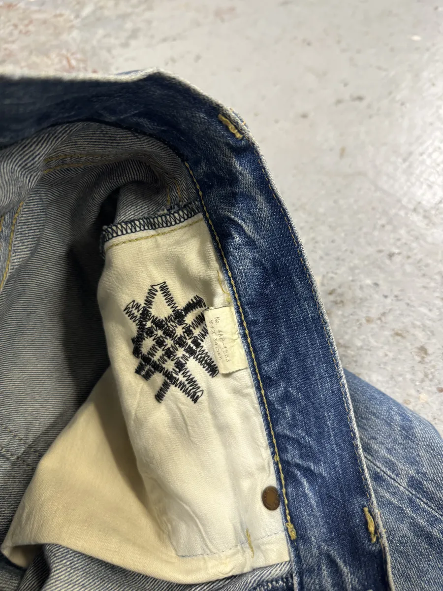 Hysteric Glamour Japanese Blue Studded Denim Jeans - Image 8