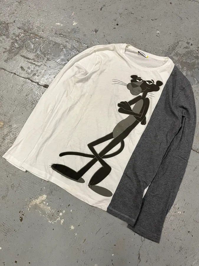 Iceberg Pink Panther White & Grey Longsleeves - Image 4