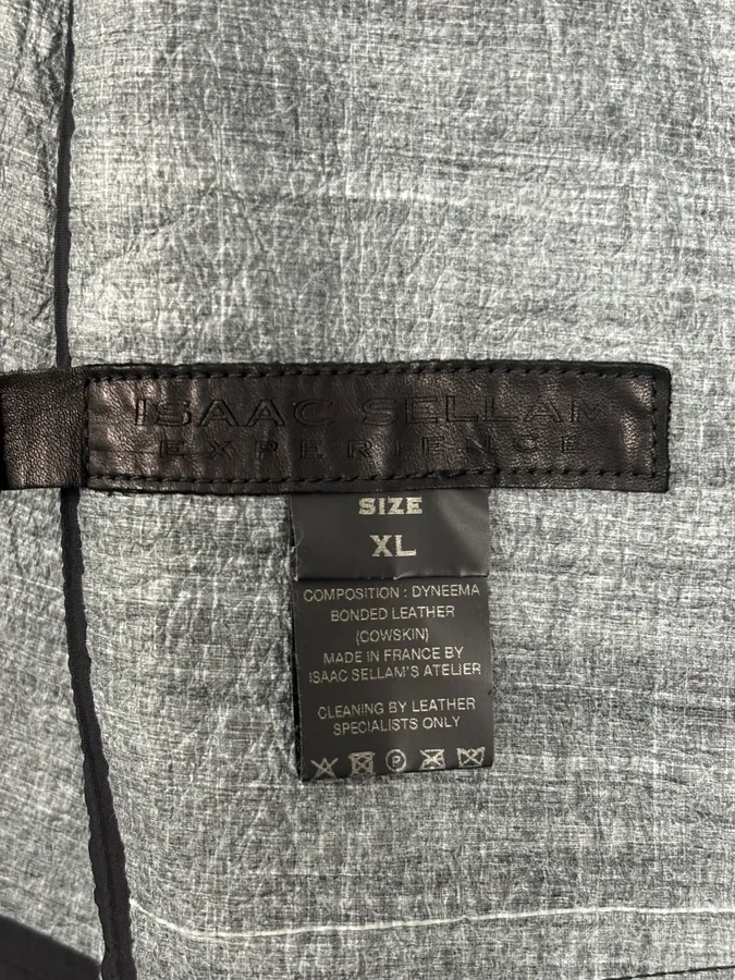 Isaac Sellam Black Premium Buttoned Leather Jacket - Image 9