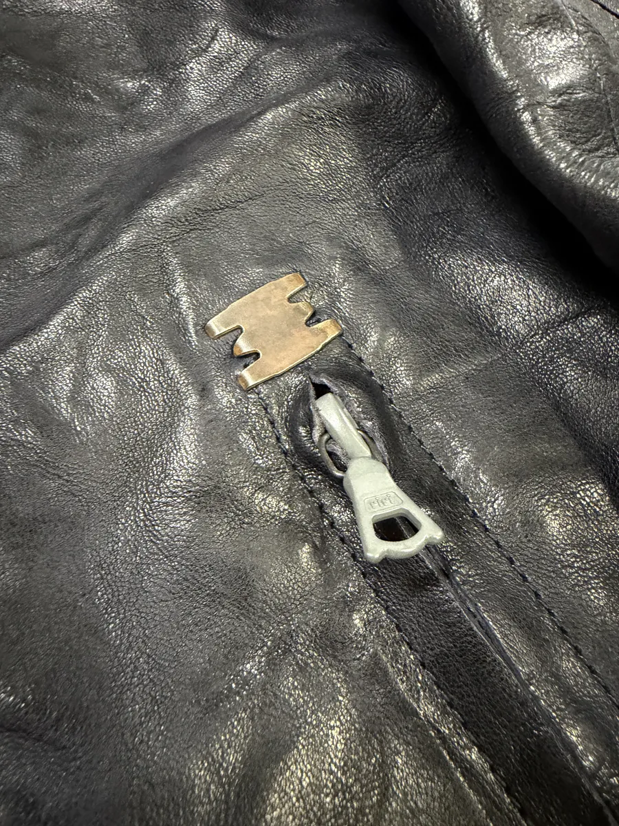 Isaac Sellam Dark Purple Backzip Premium Leather Avant-Garde Jacket - Image 12