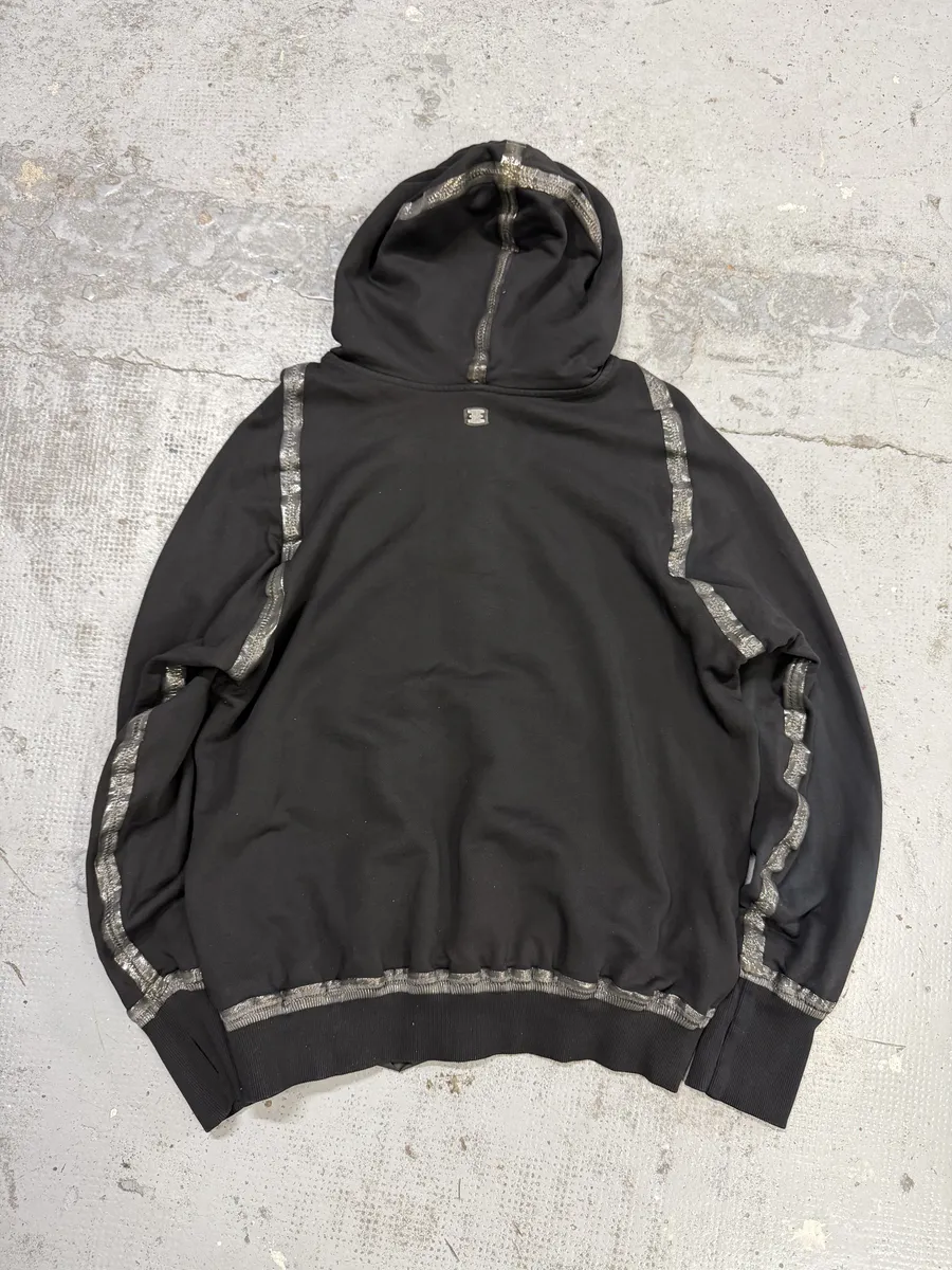 Isaac Sellam Kangoohood Bande-Molleton Black Sweater - Image 2