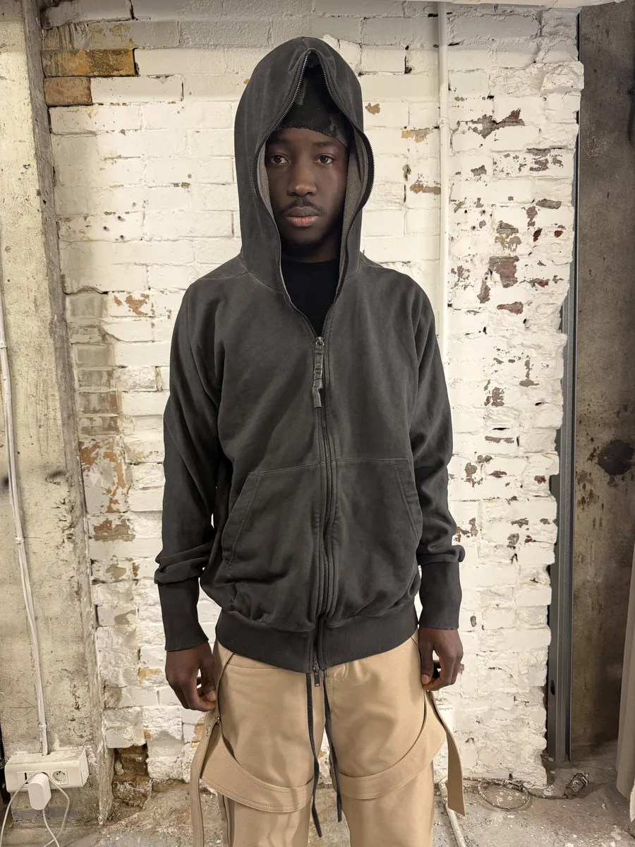 Isaac Sellam Versatil-Crasse Pouille Purple Rain Zip Sweater - Image 4