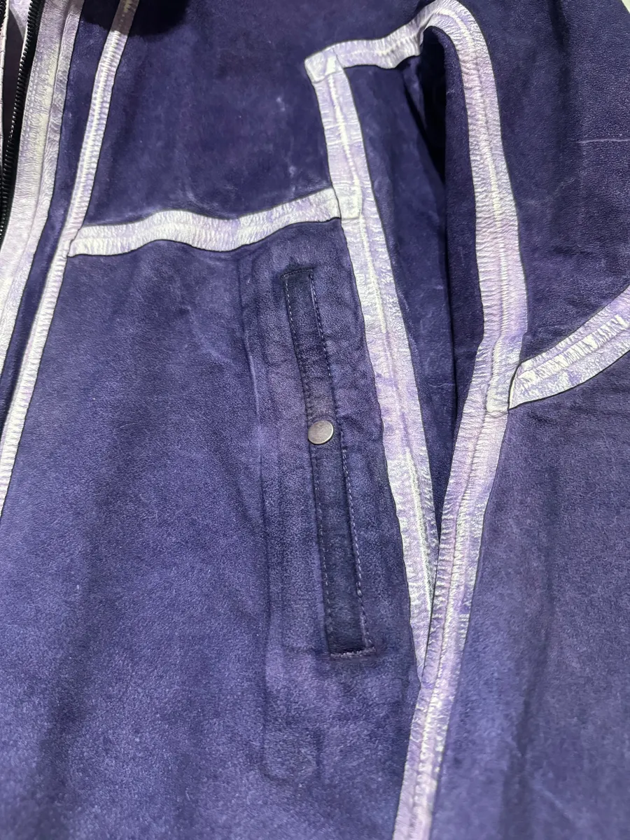 Isaac Sellam Versatil Reversible Purple Rain Avant Garde Leather Jacket - Image 11