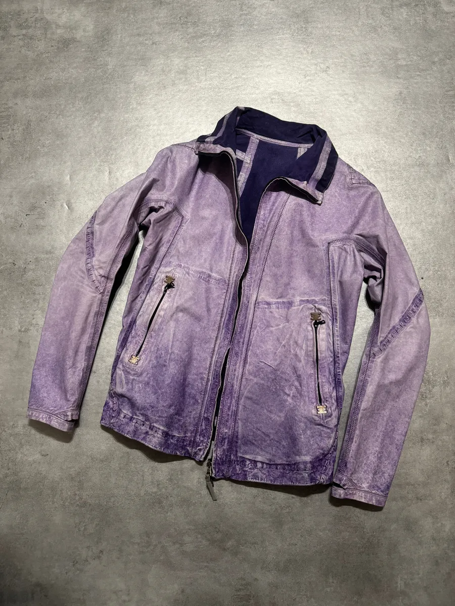 Isaac Sellam Versatil Reversible Purple Rain Avant Garde Leather Jacket - Image 12