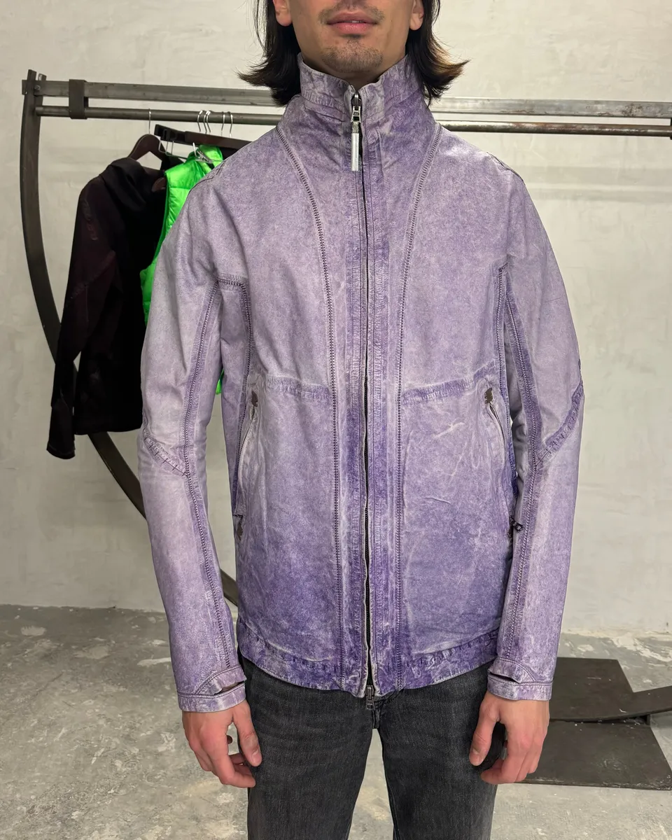 Isaac Sellam Versatil Reversible Purple Rain Avant Garde Leather Jacket - Image 6