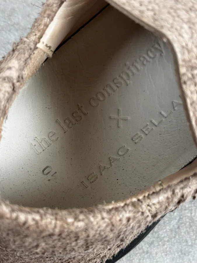 Isaac Sellam X The Last Conspiracy Beige Sneakers - Image 8