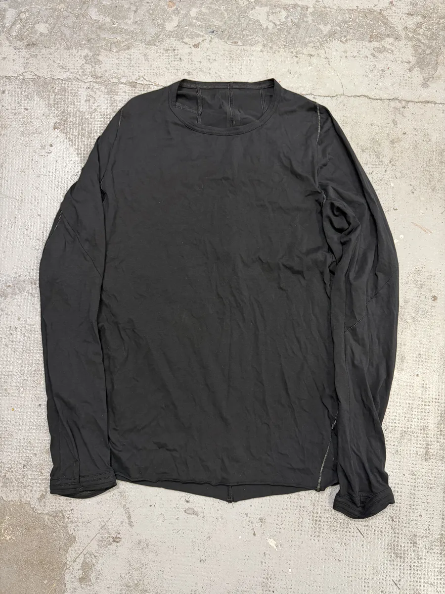 Isaac Sellam Zippyhood Molleton Black Longsleeves T-Shirt - Image 3