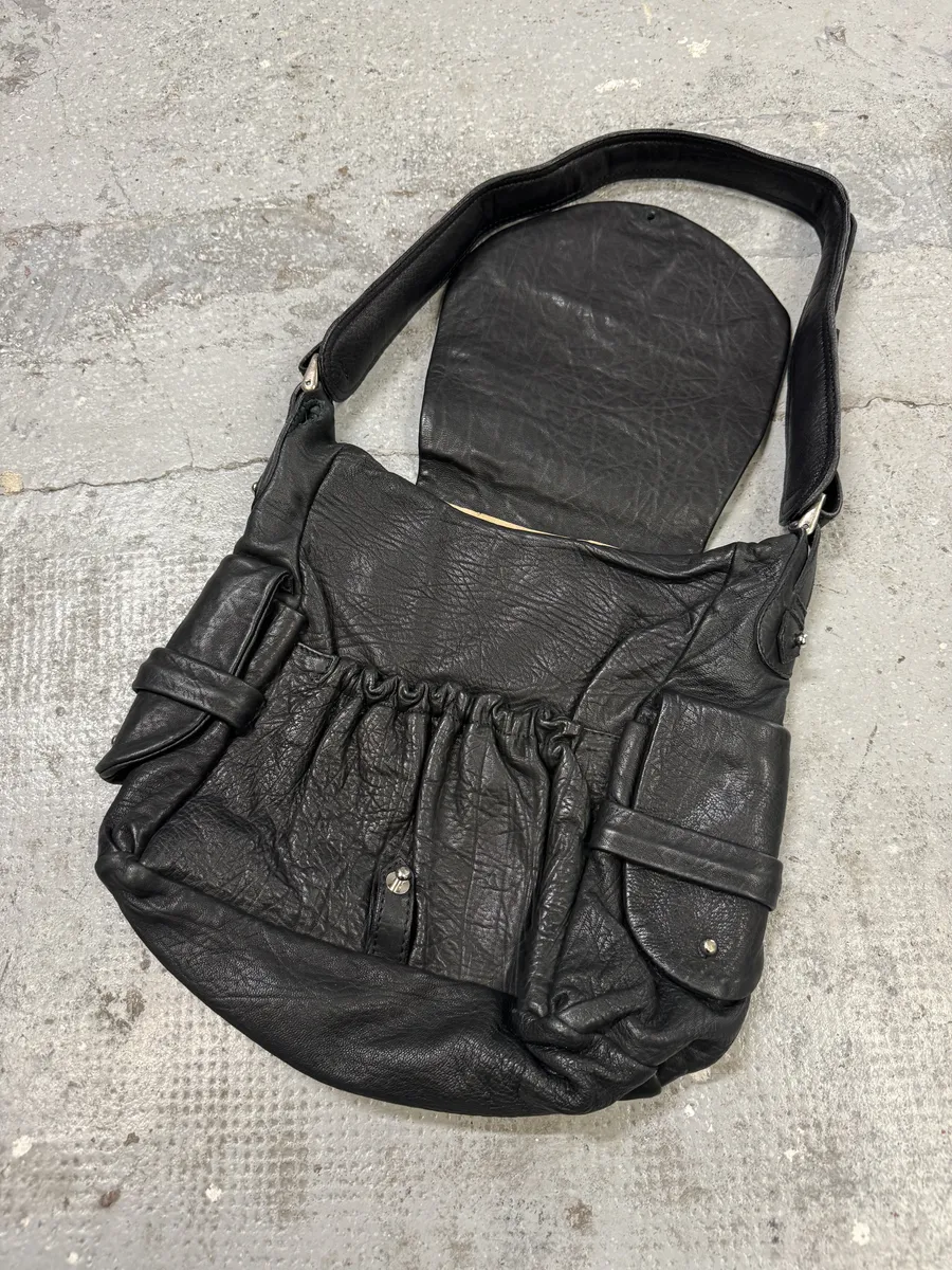 Isabel Marant Black Bubble Leather Shoulder Bag - Image 7