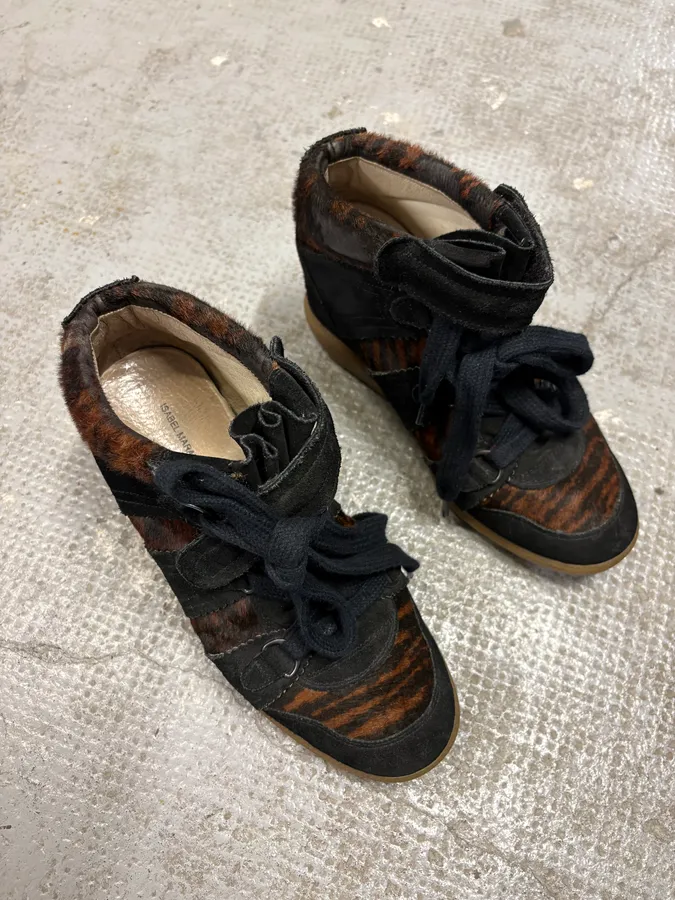 Isabel Marant Calf Pony Hair Over Dark Fauve Bobby Basket - Image 4
