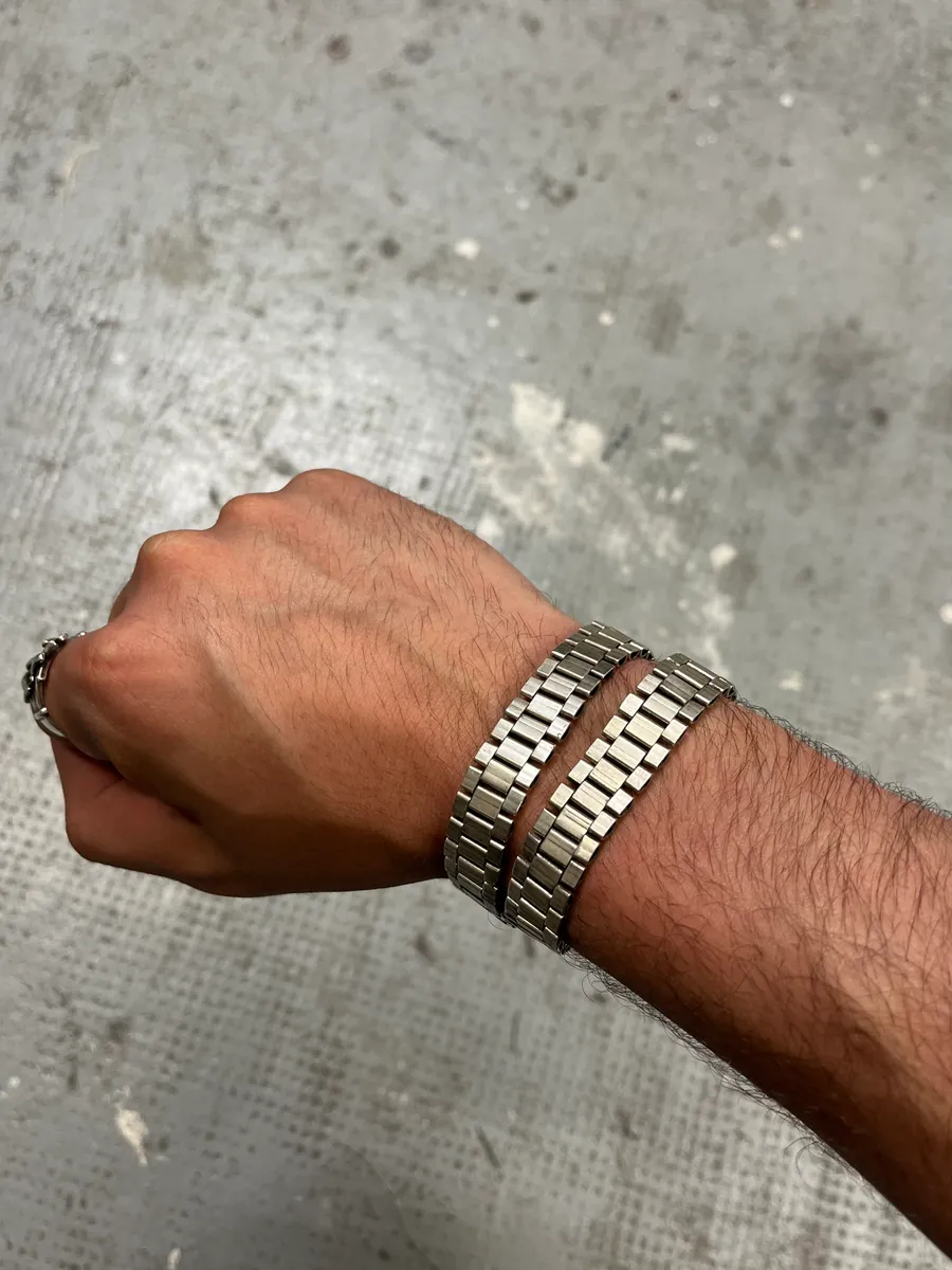 Isabel Marant Silver Steel Chain Bracelet