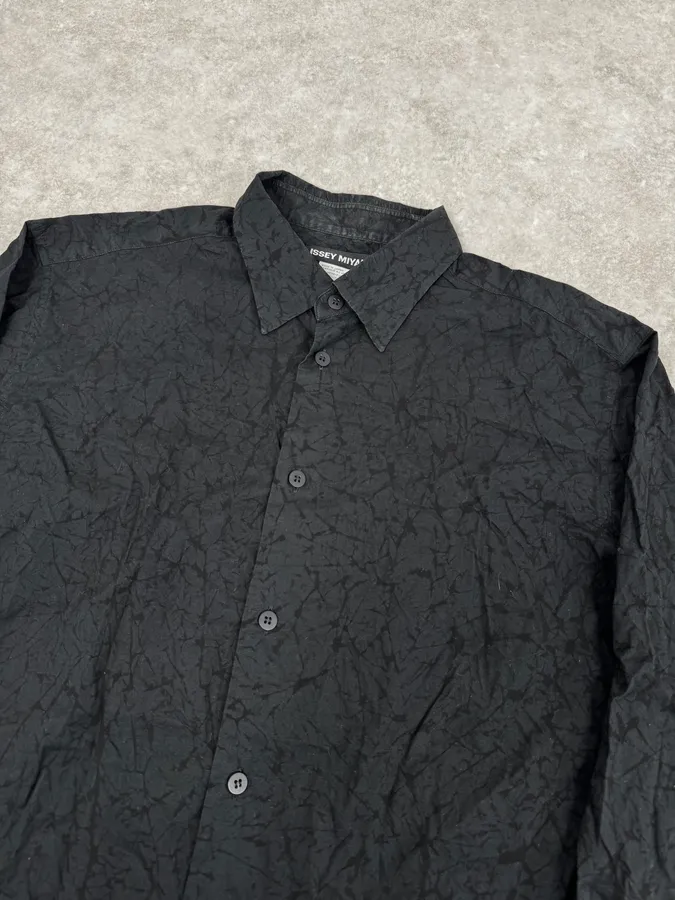 Issey Miyake Black Minimalist Shirt - Image 5