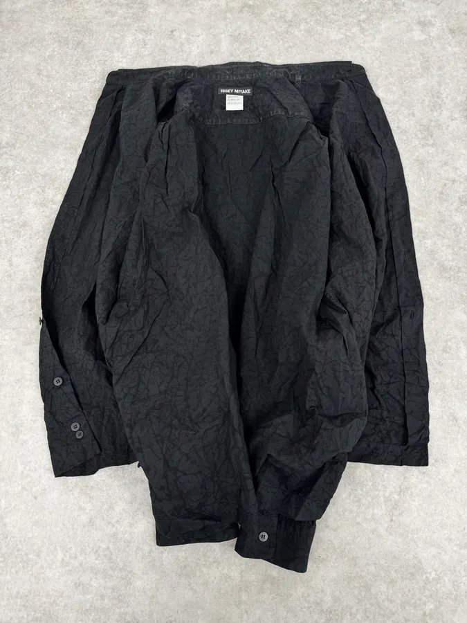 Issey Miyake Black Minimalist Shirt - Image 7
