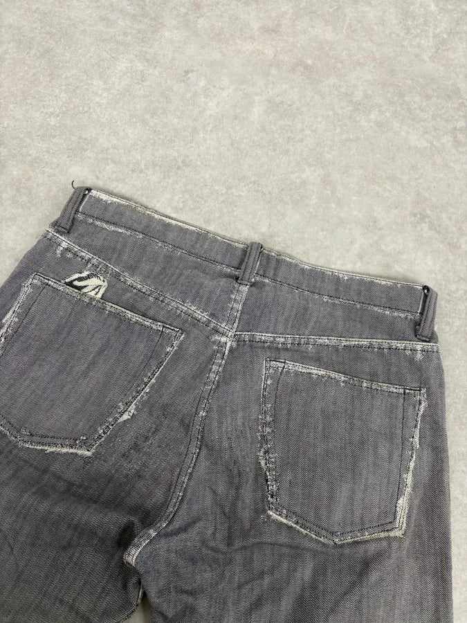 Issey Miyake Grey Signature Denim Jeans - Image 8