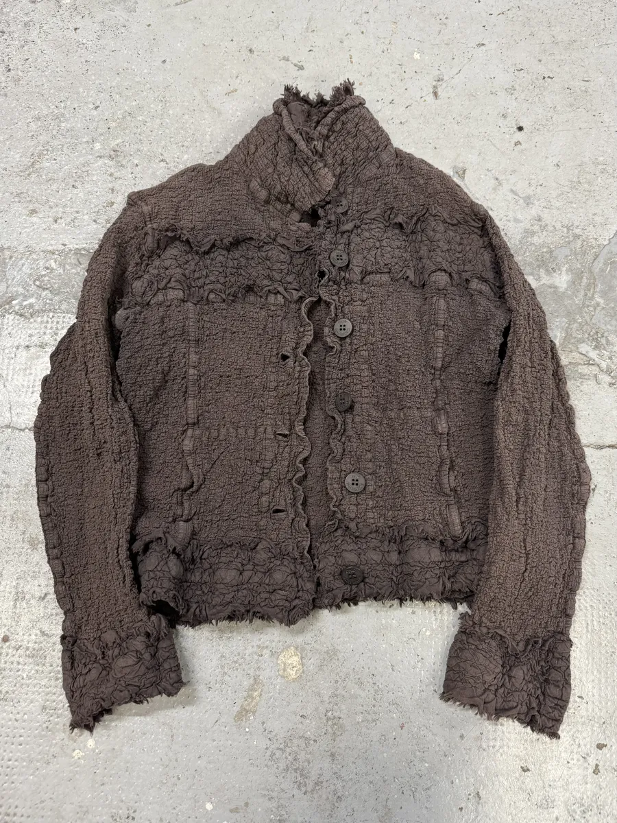 Issey Miyake ME Purple Mauve Plissed Jacket - Image 4