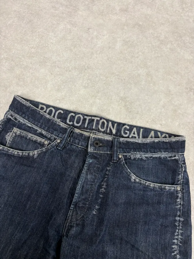 Issey Miyake Navy Signature Japanese Jeans - Image 5