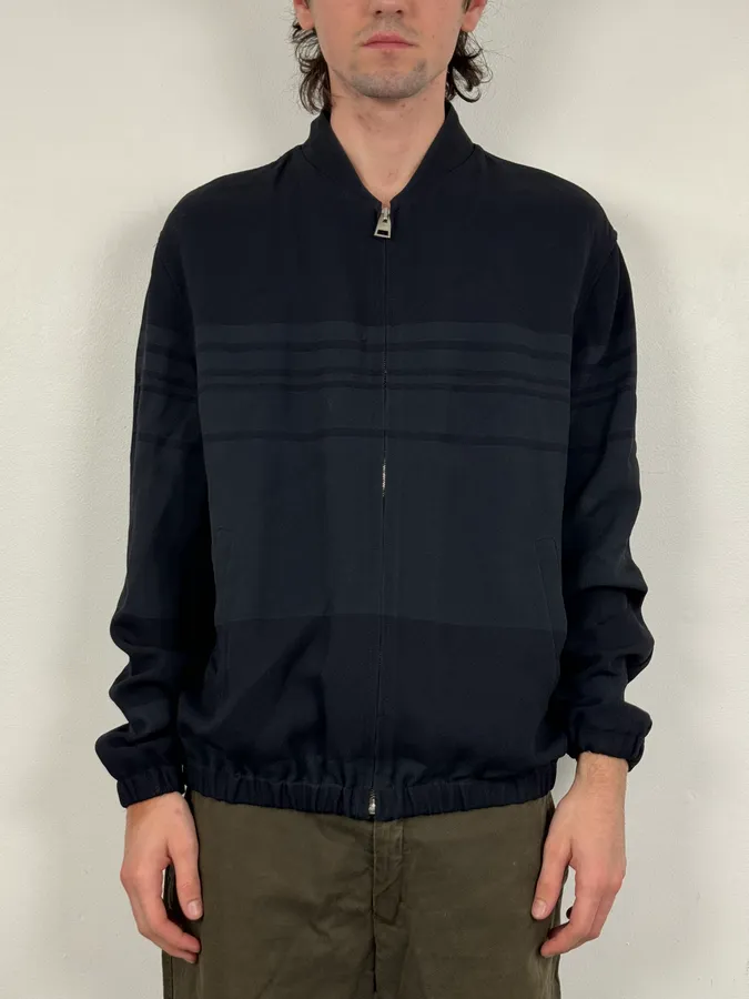 J.W. Anderson Navy Two Tone Dark Light Jacket - Image 2