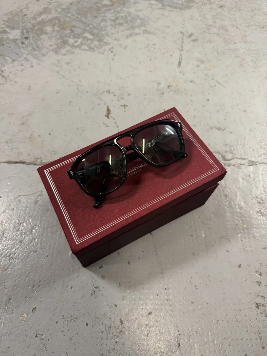 Jacques Marie Mage Black Leonard Japan Aviator Sunglasses - Image 7