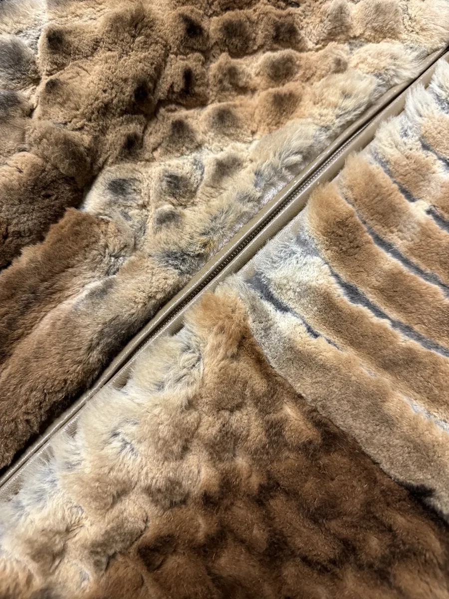 Jean Paul Gaultier Beige Maille Camel Fur Jacket - Image 7