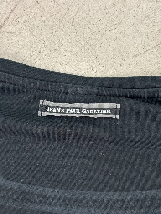 Jean Paul Gaultier Black Cotton Decorative Button Longsleeves - Image 7