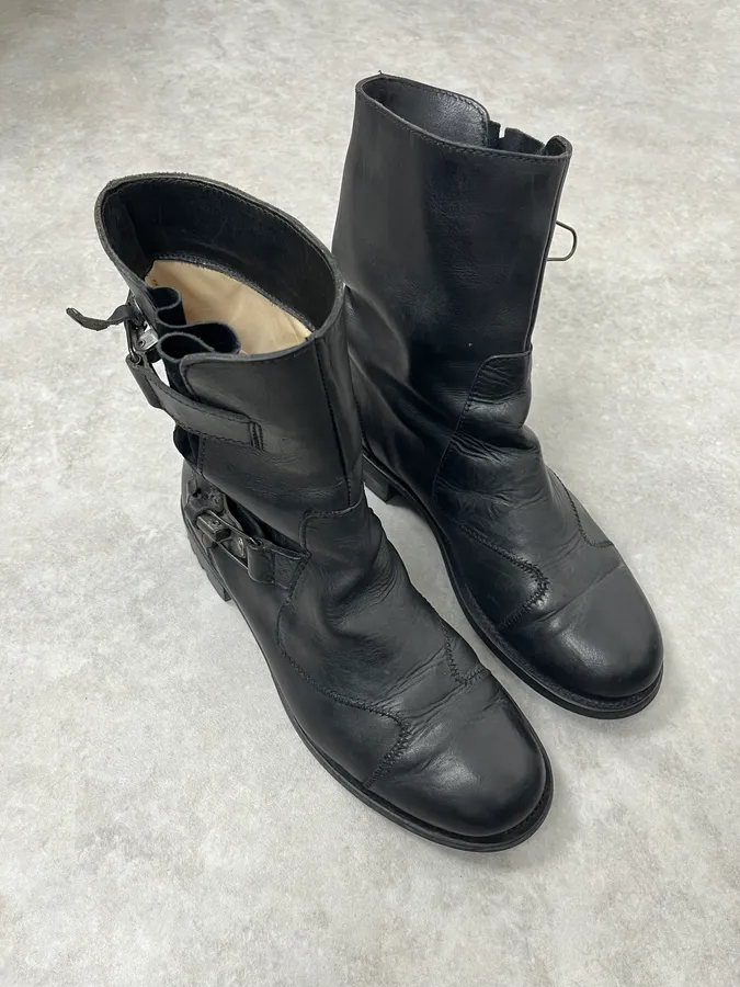 Jean Paul Gaultier Black High Leather Boots - Image 3