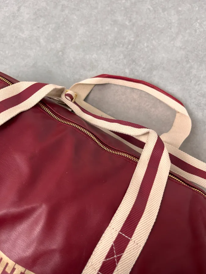 Jean Paul Gaultier Bordeaux Red Boxing Sport Bag - Image 6