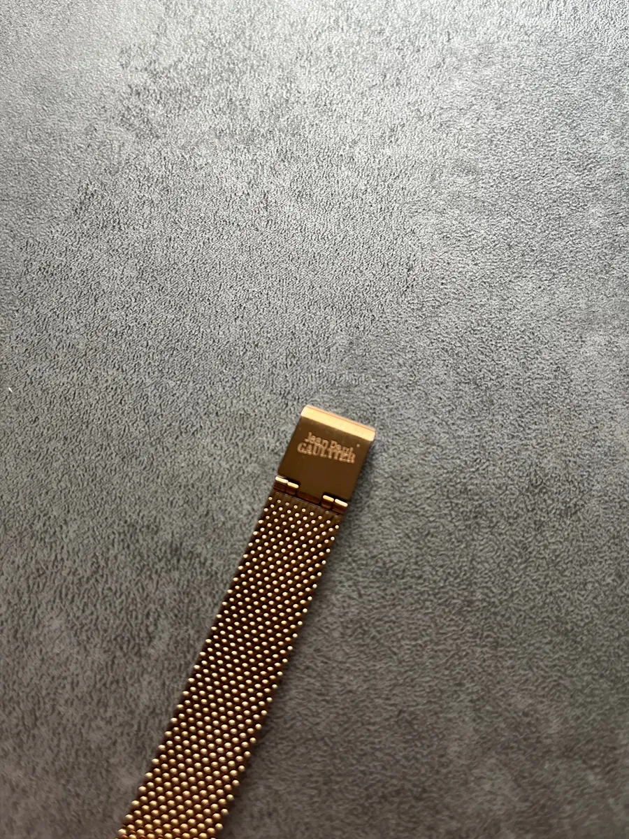 Jean Paul Gaultier Minimalistic Numerology Gold Watch - Image 8