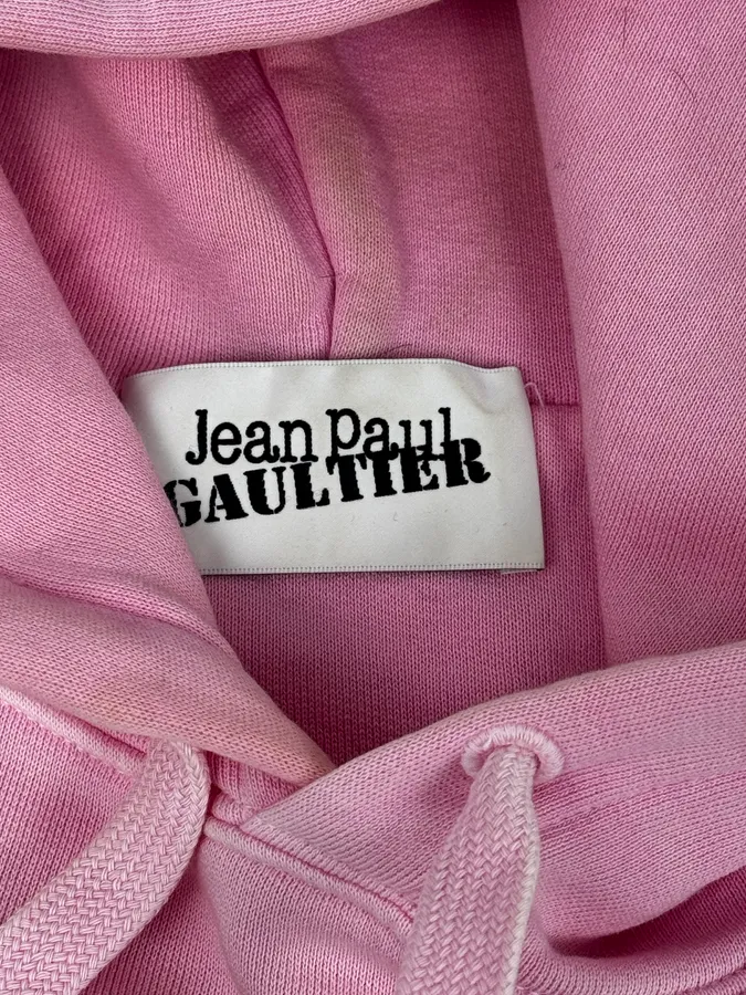 Jean Paul Gaultier Pink «Évidemment» Hoodie - Image 13