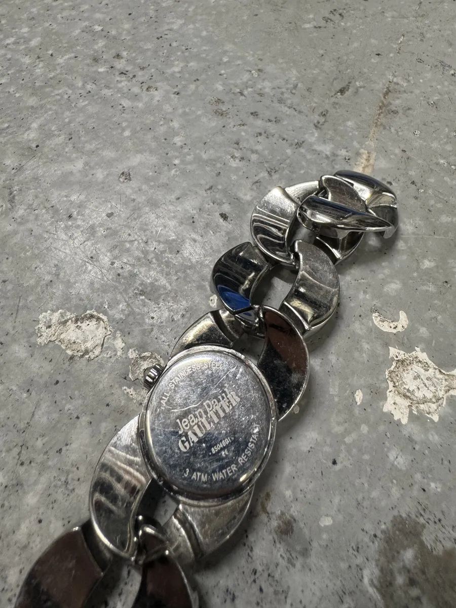 Jean Paul Gaultier Silver Steel Grey Archive Watch - Image 2