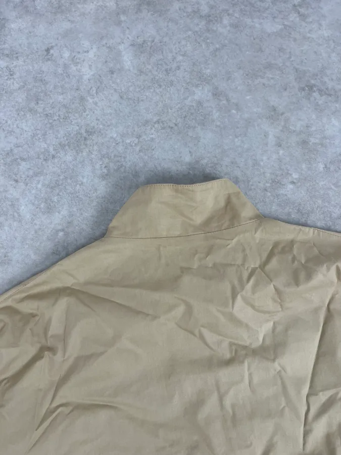 Jil Sander Beige Cotton Reversible Bomber Jacket Plaid - Image 13