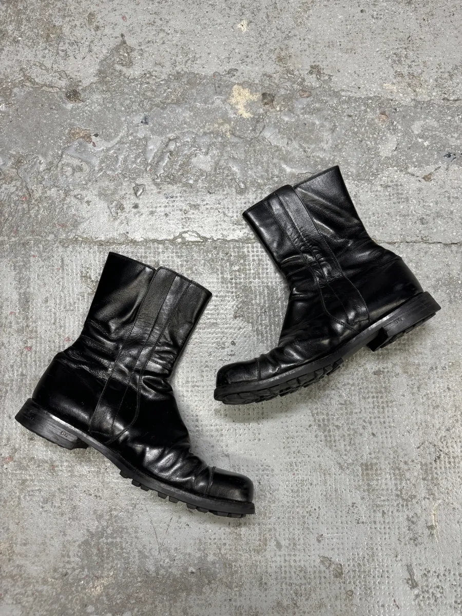 Jil Sander Black Pure Leather Premium Boots - Image 2
