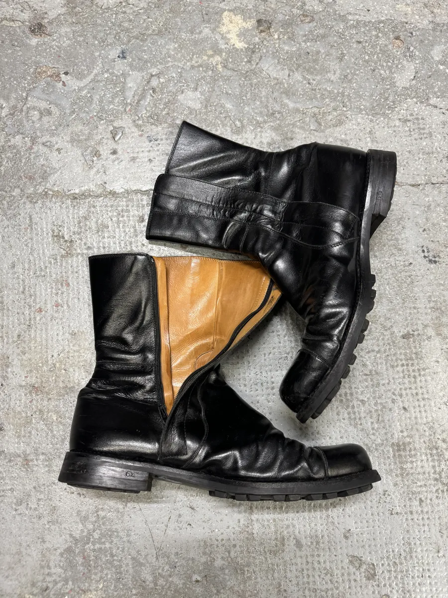Jil Sander Black Pure Leather Premium Boots - Image 3