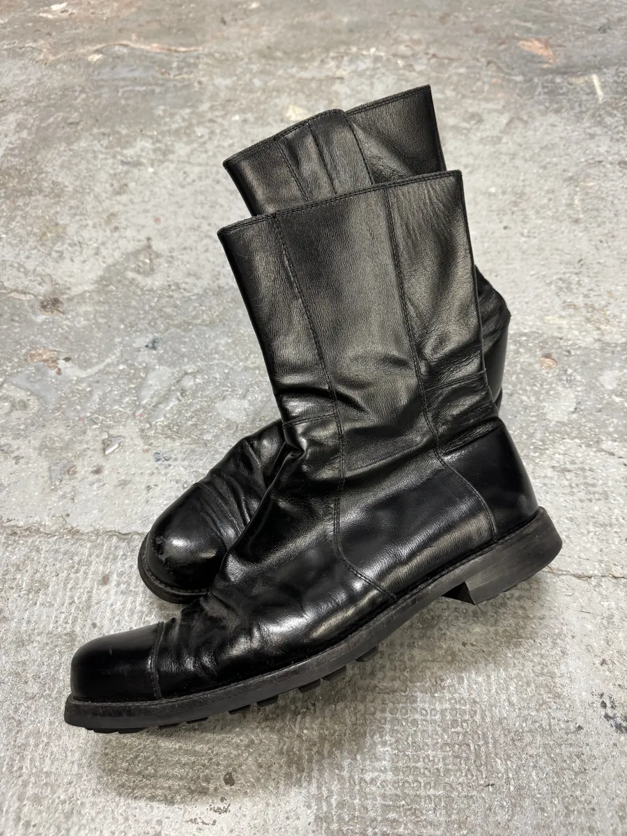 Jil Sander Black Pure Leather Premium Boots - Image 4