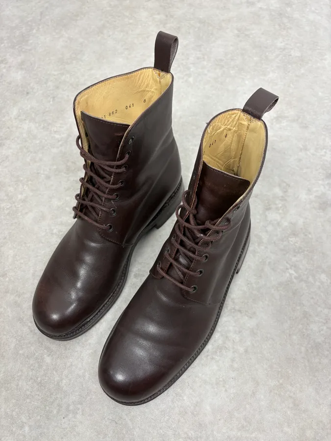 Jil Sander Brown Classy Leather Boots - Image 3