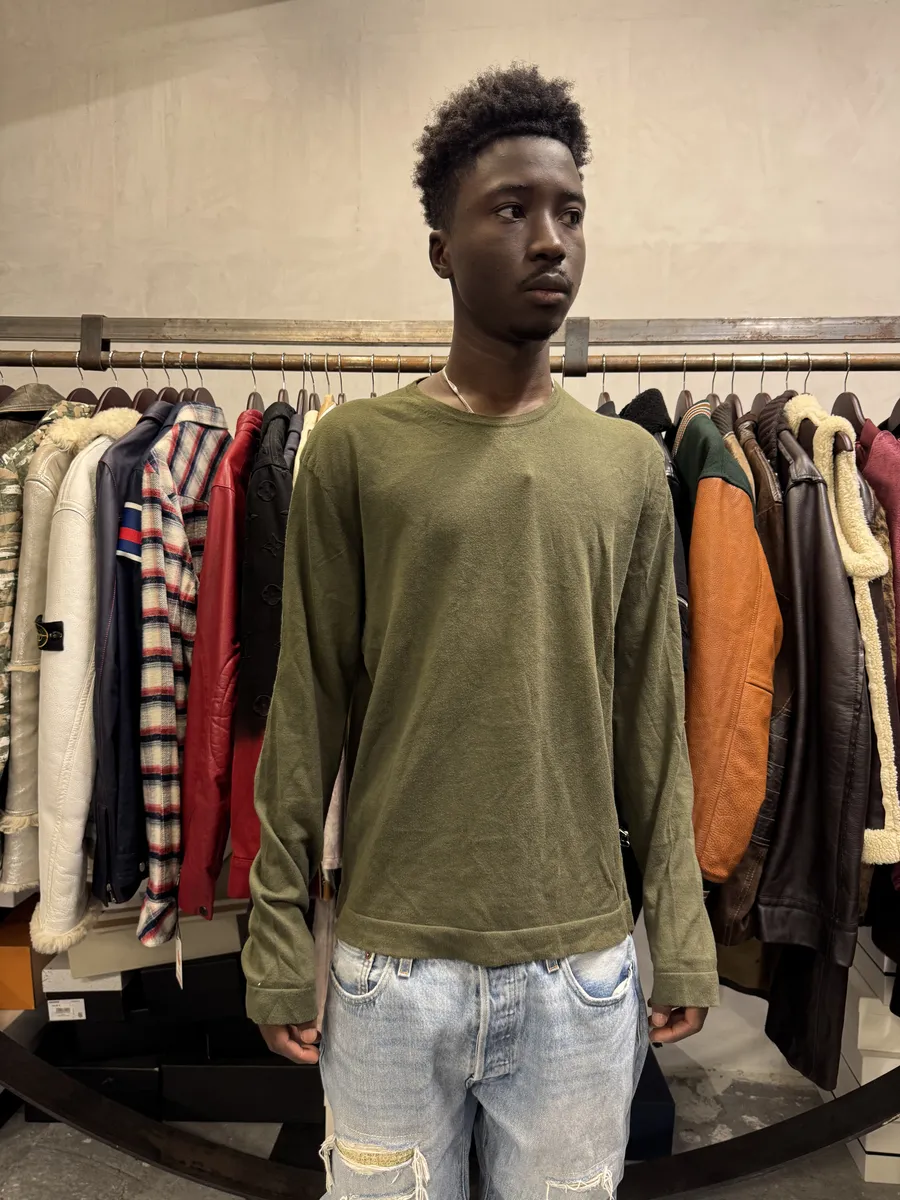 Jil Sander Olive Green Longsleeves - Image 2