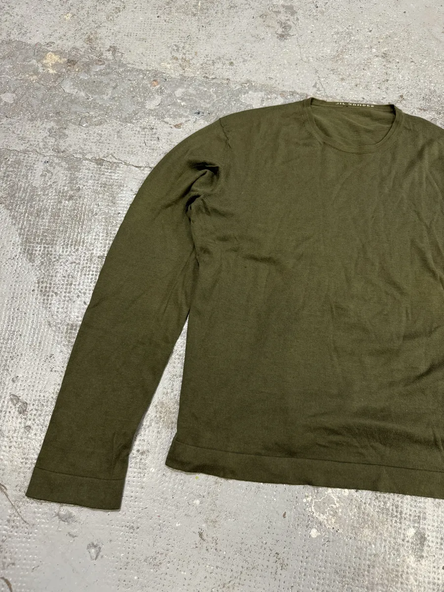Jil Sander Olive Green Longsleeves - Image 6