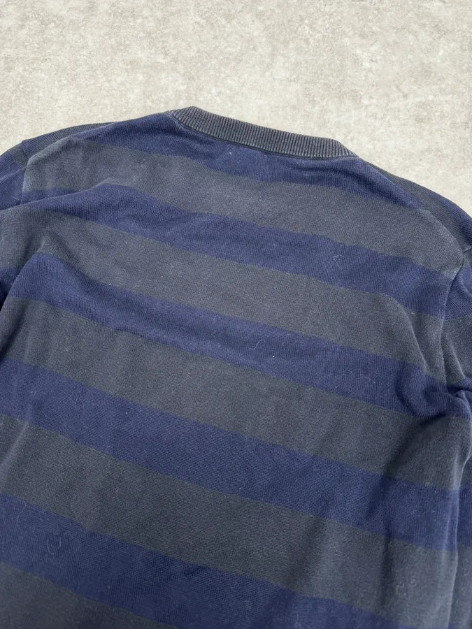 Jil Sander Striped Cotton Knit Blue Sweater - Image 6