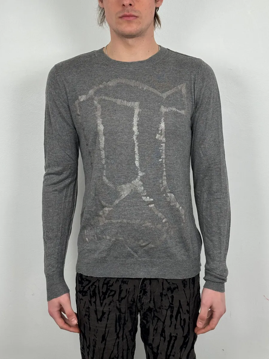 John Galliano G Propaganda Grey Sweater - Image 2