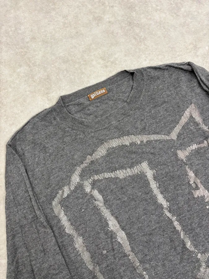 John Galliano G Propaganda Grey Sweater - Image 5