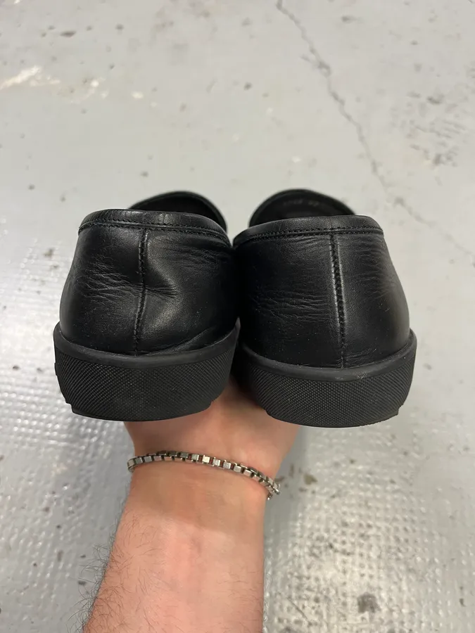John Galliano Ornament Black Leather Loafers - Image 7