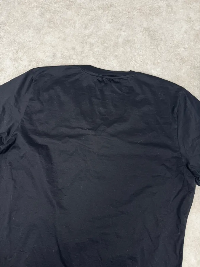 John Richmond Black Crosses Trompe Loeil Chain V Neck T-Shirt - Image 6