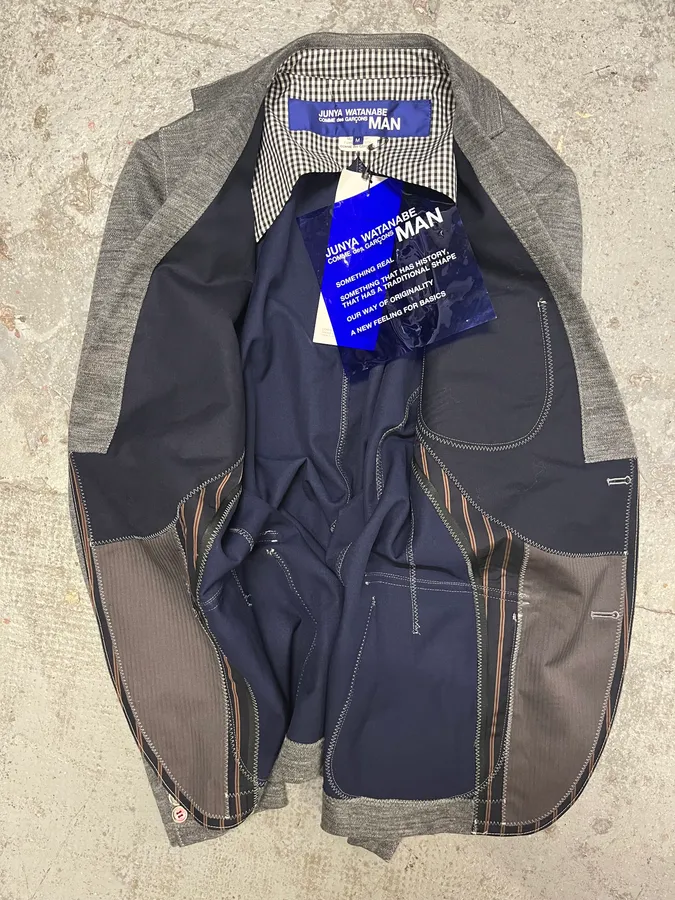 Junya Watanabe Comme des Garçons Grey Blazer Jacket - Image 6