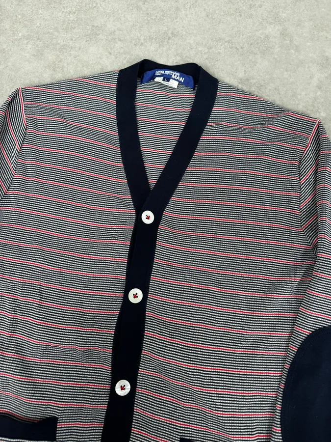 Junya Watanabe Comme des Garçons Striped Classy Cardigan - Image 5