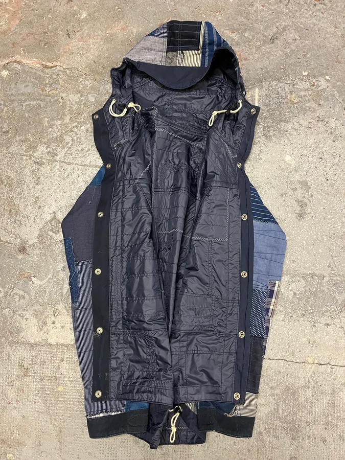 Junya Watanabe x Comme des Garçons Patchwork Hooded Reversible Jacket - Image 13
